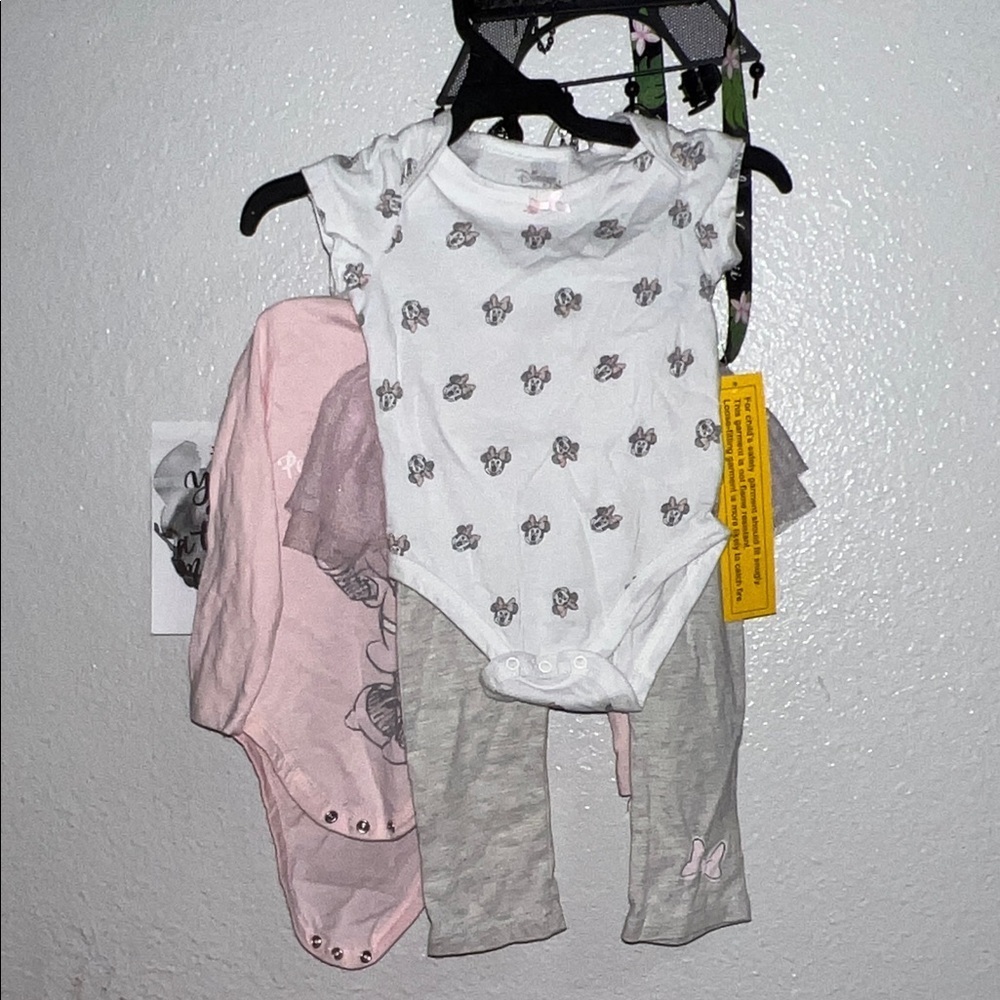 Adorable Disney Baby Outfit Set with Minnie Mouse Print